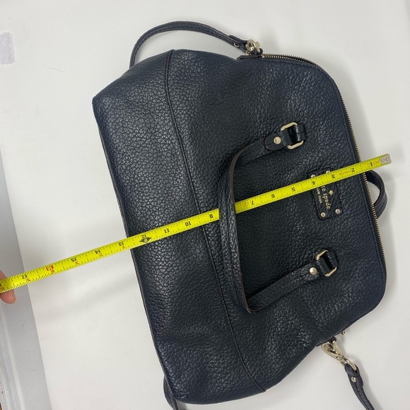 Kate Spade Black Leather Wellesley Rachelle Satchel - Picture 11 of 17